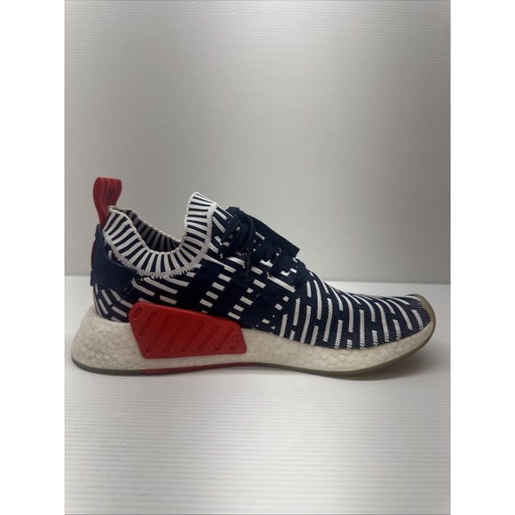Adidas NMD R2 Primeknit Roni Men\'s Sz 10 Navy White Boost Shoes Sneakers BB2909 main image 7